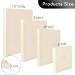 8pcs Wood Canvas Panel Set - Unfinished Wood Boards for Painting & Crafts | 4 Sizes | Gallery Wall Canvases with Wood Hangers - Buy Online on GoSupps.com