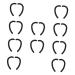 Minkissy 10 pair of anti-Snag ear brick actually hearing protection facial mask children mask ear bracket Face mask for children earmith masked hooks ear protection mask hooks Stress reducing 10x3cm