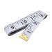 Durac Soft Tape Measure Double Scale Body Sewing Flexible Ruler for Weight Loss Medical Body Measurement Sewing Tailor Craft Vinyl Ruler White