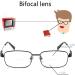 MMOWW Bifocal Reading Glasses for Men - Blue Light Blocking Computer Glasses with Titanium Alloy Legs - 1.0x Power - Stylish & Durable Black Design - Buy Online on GoSupps.com
