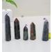 75MM-85MM Natural Blood Stone Point Tower Quartz Crystal Wands 1pc Suitable for Home Crystals Raw Stones and Minerals Stone Mineral Specimen - Buy Online on GoSupps.com
