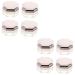 PLAFOPE 8 Pcs Powder Box Empty Powder Case Cosmetic Powder Containers Loose Powder Case Golden Cover Abs