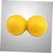 Buy Sewoart Full Body Massage Device - Rolling Ball & Vibration Roller for Ultimate Foot Relief | Foam Muscle Massage Balls | Double Ball Yellow Yoga Roller - Buy Online on GoSupps.com