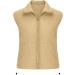 oelaio Womens Winter Puffer Vest Stand Collar Zip Up Quilted Coat Sleeveless Padded Gilet Coat with Pockets Khaki X-Large - Buy Online on GoSupps.com