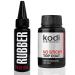 Kodi Professional Set 2 bottles Rubber Base 30ml. (1 Fl Oz) + No Sticky Top Coat 30ml. Without brush No sticky layer Big Size Gel LED/UV Nail Polish Soak Off Original