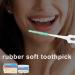 Silicone Dental Picks & Interdental Brushes - Soft Toothpicks for Oral Hygiene | 240 Count with 2 Travel Cases & Refill - Buy Online on GoSupps.com