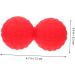 Buy Homsfou Yoga Massage Ball - Fascia Muscle Roller for Hand & Foot - Red 12x6.3cm - International Shipping Available - Buy Online on GoSupps.com