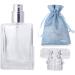 JJKMALL Luxury 30ml Clear Glass Spray Perfume Bottle - Refillable Atomizer with Free Funnel and Dropper - Buy Online on GoSupps.com