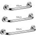 Stainless Steel Shower Grab Bar Bathroom Grab Bar Shower Handle Bathroom Balance Bar Wall Mounted Straight Towel Holder Shower Safety Support for Elderly Disabled Children 40cm Silver - Buy Online on GoSupps.com