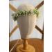 Boho Flower Crown - Artificial Floral Bridal Headpiece for Wedding Party - White - Buy Online on GoSupps.com