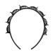 Bangs Hairstyle Hairpin Set - 2 PCs Hair Clips for Hairdressing Black Twist Headband & Hair Jewelry - Buy Online on GoSupps.com