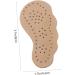 2 Pairs Marmerdo Heel Gel Insoles for High Heels - Non-Slip Cushions for Front Foot Pad - Beige 8X4.3CM - Buy Online on GoSupps.com