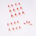 Red Stiletto Press-On Nails | Oval Short False Nails for Women & Girls | 24PCS Nail Art Set | International Shipping - Buy Online on GoSupps.com
