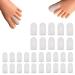 30 Pieces Gel Toe Caps Silicone Toe Protector Toe Covers to Protect from Rubbing Ingrown Toenails Corns Blisters Hammer Toes and Other Painful Toe Problems White
