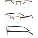Edgun Progressive Multifocal Reading Glasses +2.0 - Light-Blocking Spring Hinge Computer Readers for Men & Women - Gold - Buy Online on GoSupps.com
