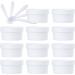 empty jars with lids cosmetic jar B0CL9KMD8Z20 PC 100ml Pink Mask Mixing Bowl Empty 100g Plastic Storage Jars with Inner Liner for Storage Body Hand Face Cream Lotion Gel 5X Spatula (Color : Roze S