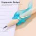 Yutou 12-Piece Ergonomic Pencil Grips for Kids - Silicone Writing Aids for Left-Handed & Right-Handed Children (3 Styles Multi-Colored) - Buy Online on GoSupps.com