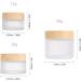 6 Pack Glass Jars with Wooden Lid - 15ml Cream Containers for Cosmetics Lip Balm & Lotions - Travel-Friendly Sample Jars - Buy Online on GoSupps.com