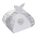 NUOBESTY 50pcs Boxes Baptism Favor Boxes Wedding Boxes Chocolate Boxes Candy Box Carton European Style