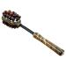G-Like massage hammer stock both side-multifunctional massage device luxurious massage tab wood needles plastic handle for body neck health relaxation meridian acupuncture accessories (brown)