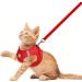 Femax Adjustable Soft Mesh Dog Harness with Leash - No Pull Reflective Vest for Small & Medium Dogs Cats - Breakable Chest Harness for Chihuahuas XL (Chest 47-55cm) - Red - Buy Online on GoSupps.com