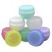 Morechioce 10 pieces of jacks empty small cream box plastic refillable cosmetic container travel bottles with lid plastic for lip balm shampoos creams 10 ml