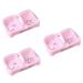 Ciieeo 3pcs Box Soap Container Bathroom Portable Soap Dish Case Asseriories Storage Soap Holder Soap Dish Accesories Rack Pantries Kitchen Accesorries Lid Boxes Soap Box Pink With Cover