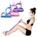 Multifunction Resistance Training 4 Tube Pedal Resistance Band Sit-up Pull Rope Fitness Pedal Exerciser Tension Rope Sport Trainer Equipment for Legs Fitness Arm Leg Slimming Training purple