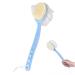 Exfoliating Bath Brush & Body Brush with Long Handle - Ideal for Men & Women | Blue Back & Shower Massage Brush - Buy Online on GoSupps.com