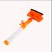 Glass Wiper - Double-Sided Window Scraper Cleaner Glass Cleaner Wiper Windshield Cleaner Brush for Window Shower Floor Car Home/Office Glass (Color : Orange) (Bronze) Bronze Orange