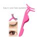 False Eyelash Applicator Set - 2PCS Stainless Steel Tweezers for Easy Magnetic Eyelash Application | Pink & Black - Buy Online on GoSupps.com