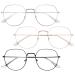KGDUYC glasses blue light filter glasses anti-blue light flake glasses reduce the fatigue of the eyes and reduce the ultraviolet radiation (3 pairs)