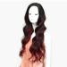 SHIYID Hair Lace Front Blonde Wig Long Wavy Red African American Synthetic Wigs COLOR
