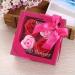 the purple tree Rose Flower Soap Box - 4-Piece (Pink)