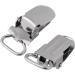 Buy Silver Metal Trousers Clips & Baby Pacifier Strap Snap Lock - Bed Sheet Mounting Clips for Pacifier Holders & Bibs (25mm/0.98in) - International Shipping Available - Buy Online on GoSupps.com