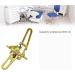 5 PCS Brass Coated Dental Articulator - Adjustable Small Lab Instruments for Dentures | International Shipping - Buy Online on GoSupps.com