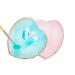 SUKPSY Heart Shaped Resin Nail Art Palette - Pink | Makeup & Gel Polish Mixing Plate for Drawing & Painting | Golden Edge Display Holder - Buy Online on GoSupps.com