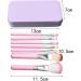 ZHIYE Children Makeup Brushes 7Pcs Makeup Brush Set Foundation Eyebrow Eyeliner Brush Cosmetic Concealer Brushes for Kids Girls Women trave - Pink with case - Buy Online on GoSupps.com