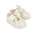 Early Days Baypods H035 with Large Bow First Walker Baby Shoes Made in The Softest Faux Leather Made in England 2 UK Child Ivory Patent