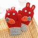 Kids Toddlers Knitted Gloves Mittens | Fleece Lined | Cartoon Design | Xmas Gift | Red - Buy Online on GoSupps.com