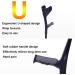 Forearm Crutches Non-Slip Rubber Feet Crutches for Adults Support Legs After Injury Or Surgery Adult Walking Crutch Bearing 150kg Height Adjustable 69-92cm Decorate Warm Life (Grey 1 pcs) Bathing in Black 2 pcs - Buy Online on GoSupps.com
