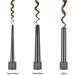 3-in-1 Curling Wand Set with Interchangeable Ceramic Barrels and Heat Resistant Glove - Black - Buy Online on GoSupps.com