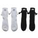 Funny Magnetic Suction 3D Doll Couple Socks | Unisex Couple Holding Hands Socks Magnetic Hand Holding Socks Couple Holding Hands Funny Socks Mid Tube Cute Socks Funny Gifts 2pcs