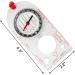 Multifunctional Waterproof Navigation Compass Map Ruler Magnifier for Explorer Hiking Map Reading and Navigation with Adjustable Lanyard - Buy Online on GoSupps.com