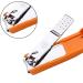 Nail Clipper Adult Nail Scissors Carbon Steel Orange Nail Scissors 63mm Storage Sleeve Design - Buy Online on GoSupps.com