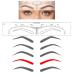 CHOOSE-IT Brow Stamp Tool Stencils 5 Shapes Disposable Adhesive Eyebrow Template 50Pcs - Buy Online on GoSupps.com