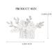 Catery Silver Bridal Hair Comb with Crystal Headpiece and White Flower - Bride Wedding Hair Accessory for Women and Girls - Buy Online on GoSupps.com