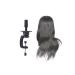 Lurrose wigs training head shop window doll human hair cosmetology hairdresser shop handle head hairstyle practice tool training male head for shop salon at home