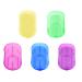 Weddhuis 5 pieces boxing disposable paper soap - portable mini soap leaves in 5 colors with plastic box - soap paper - ideal for camping and on the go