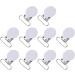 McDsaj 25mm Nipple Clip | Durable Round Loop Print Button | DIY Pacifier Holder & Bib Clips (White) | International Shipping - Buy Online on GoSupps.com